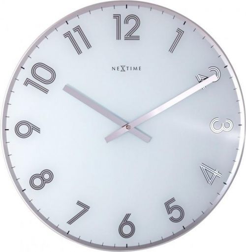 NeXtime Designové nástěnné hodiny 8190wi Nextime Reflect 43cm