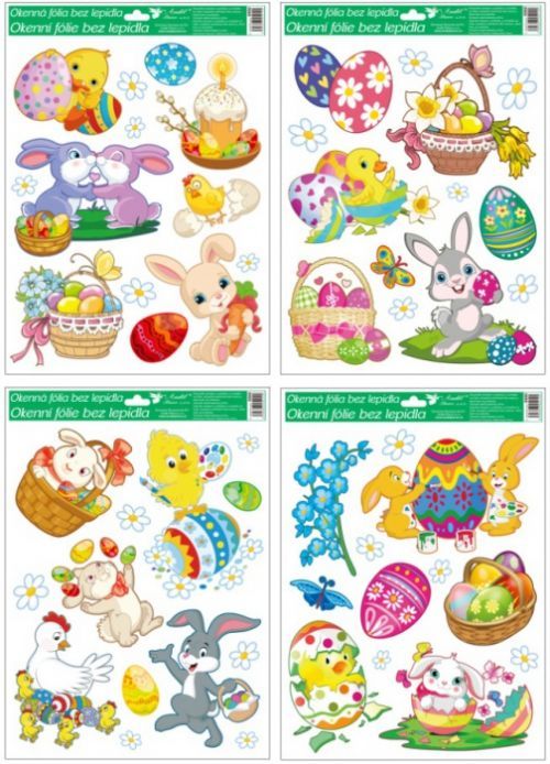 Anděl Okenní fólie - velikonoční - 30 x 42 cm - 6900