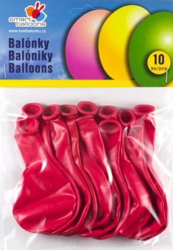 Smart Ballons Balónky G90 - červené, 10 ks PG90-1005