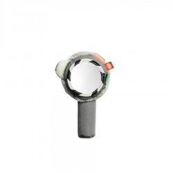 Done by Deer měkké chrastítko se zrcátkem Modrá