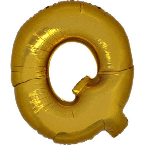 Balónek zlatý písmeno Q 102 cm
