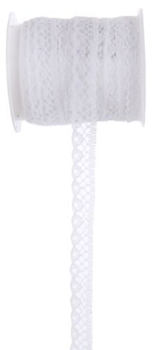 Dekorační krajka bílá 1ks