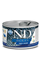 N&D DOG OCEAN Adult Trout & Salmon Mini 140g