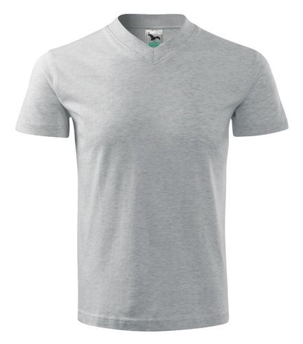 Tričko V-neck - Červená | XXXL