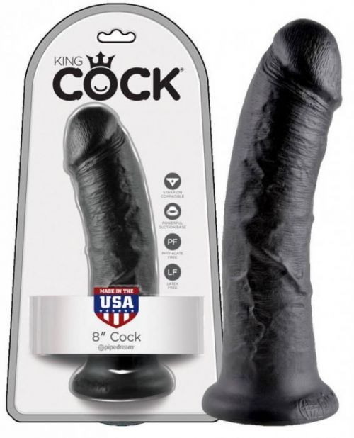 King Cock 8 inch - black