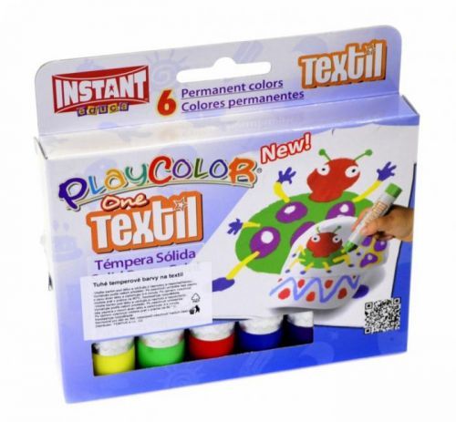 Ostatní Temperové barvy tuhé Playcolor - na textil 6 ks - 4011