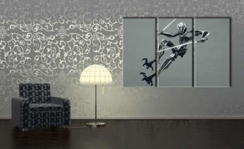 Ručně malovaný POP Art STAR WARS 3 dílný 120x80cm