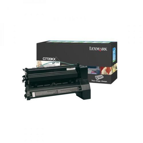 Lexmark originální toner C7720KX, black, 15000str., return, Lexmark C772