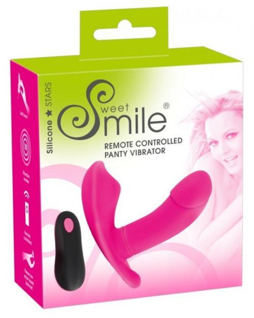 SMILE Trousers - Cordless Radio Attachable Vibrator (Pink)