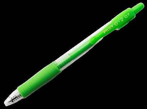 Pilot G-2 Neon neonově zelený gelový roller