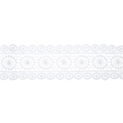 STUHA krajková bílá