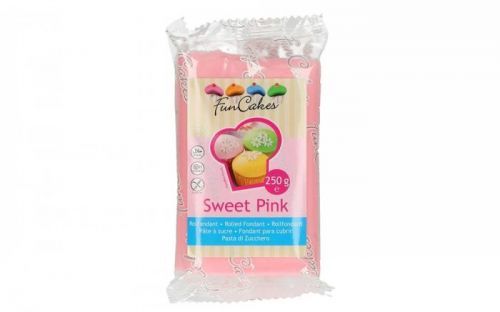 FunCakes Růžový rolovaný fondant Sweet Pink (barevný fondán) 250 g