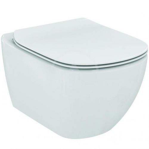 IDEAL STANDARD Tesi Závěsné WC se sedátkem SoftClose, rimless, bílá T355101