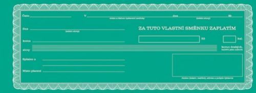 Optys Směnka vlastní Optys 1114