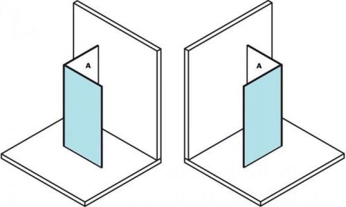 POLYSAN MODULAR SHOWER stěna k instalaci na zeď, pro připojení pevného panelu, 900 mm MS2A-90