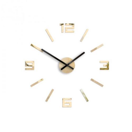 Moderní nástěnné hodiny ARABIC GOLD-MIRROR