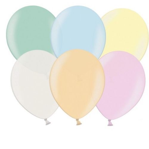 Balónky latexové metalické – 27 cm perlový mix barev 100 ks