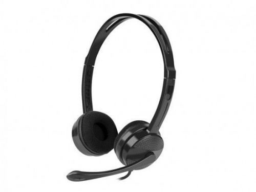 Natec HEADSET CANARY WITH MICROPHONE BLACK, NSL-1295