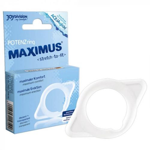 Maximus krúžok na penis - priesvitný (1,6 cm)