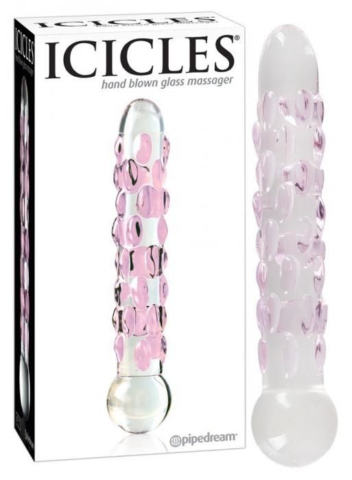 Pipedream Icicles - dildo skleněné s perličkami