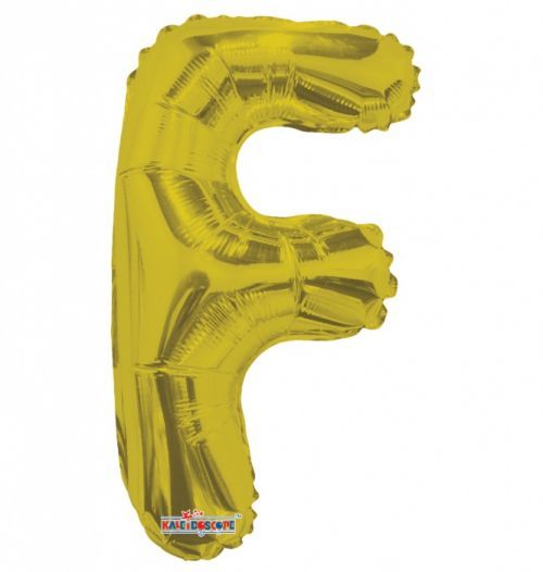 Smart Ballons Nafukovací balónek - písmeno - F - zlatý, 35 cm - K35073-14S