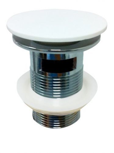 SAPHO NIAGARA uzavíratelná kulatá výpust 1'1/4 s přepadem, bílá mat, systém Click Clac WN060
