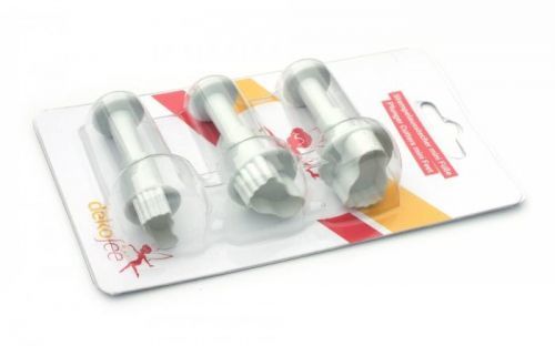 Dekofee Germany Sada pístových vypichovačů nožičky / stopy mini - 3 velikosti