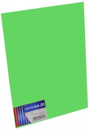 Zet servis Karton A4 170 g/ 20 ks - světle zelený - 7