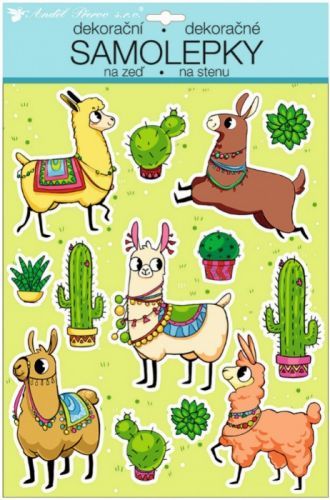 Anděl Samolepky na zeď - Barevné lamy 10266