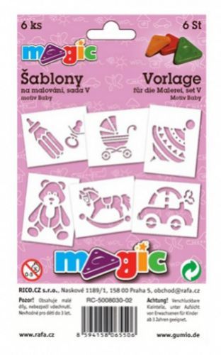 Ostatní Šablony Magic - sada V - Baby - 6 ks 8031