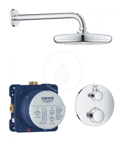 GROHE Grohtherm Sprchový set Tempesta 210 s termostatem pod omítku, chrom 34726000