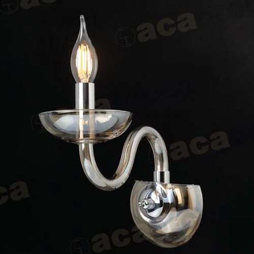 ACA Lighting Crystal nástěnné svítidlo BLK82181WCNC