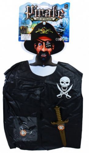 Ostatní Karnevalový kostým - Pirátská vesta s příslušenstvím - dětská - 208681