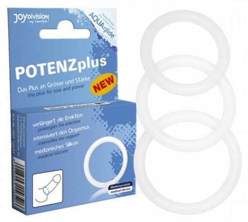 Joydivision Potenz Plus - krúžky na penis (3 dielna sada)