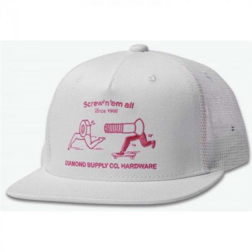 kšiltovka DIAMOND - ScrewNEm All Trucker Hat White (WHT)
