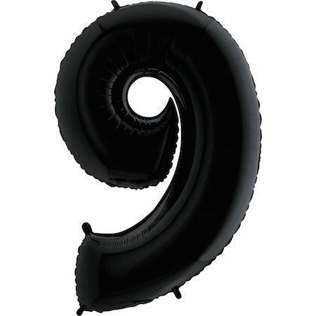 BALÓNEK FÓLIOVÝ číslo černé 9