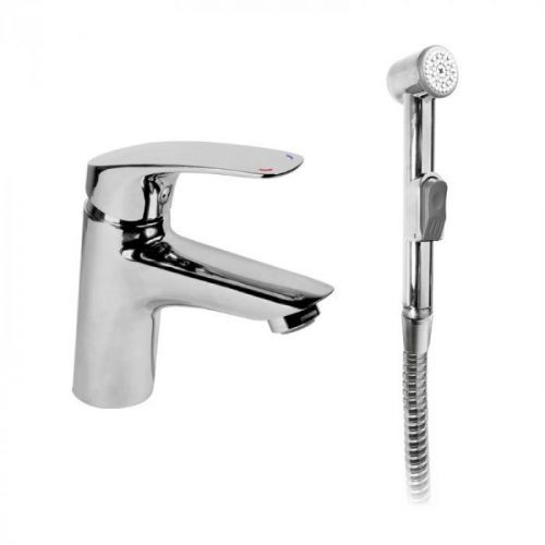 MEREO Umyvadlová stojánková baterie Eve s bidetovou sprchou CBV10105