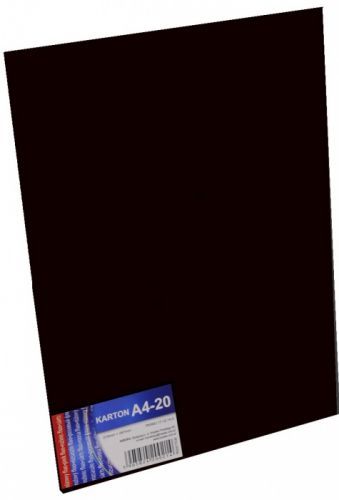 Zet servis Karton A4 170 g/ 20 ks - černý - 27