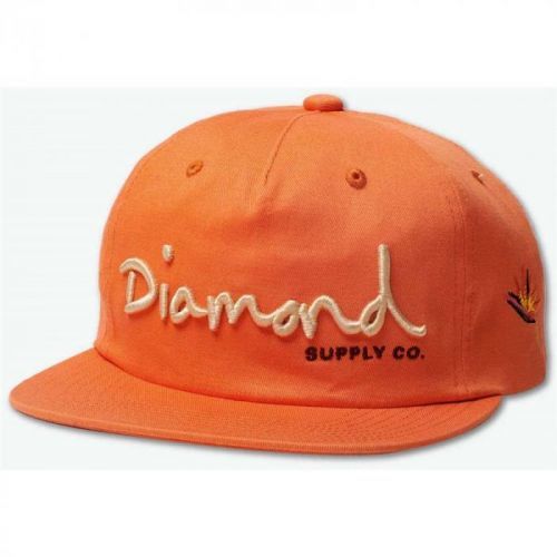kšiltovka DIAMOND - Og Script Snapback Sp19 Orange (ORG) velikost: OS
