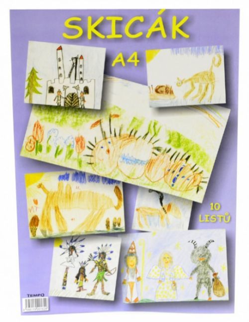 Ostatní Skicák A4 10 listů - Tem