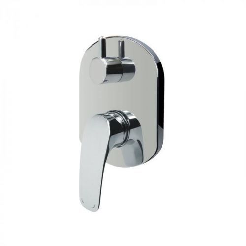 MEREO Sprchová baterie podomítková s přepínačem, Mbox, oválný kryt, Eve, chrom CBV60106B