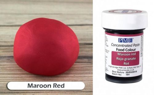PME Červená gelová barva Maroon Red PME