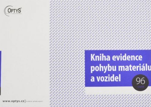 Optys 1244 Kniha evidence pohybu materiálu a vozidel