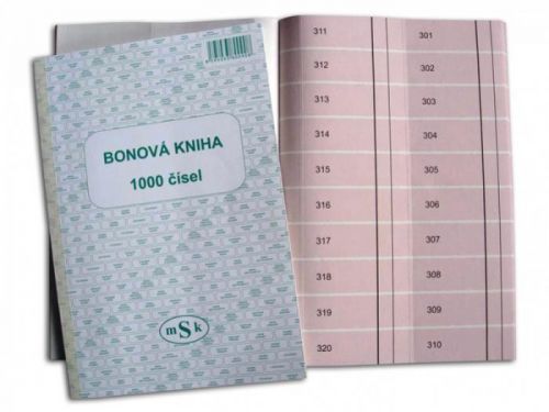 MSK 90 Bonová kniha 1000 čísel
