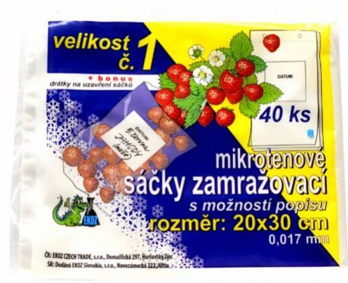 Ostatní Zamrazovací sáčky č. 1 - 20 x 30 cm - SMZ-0001