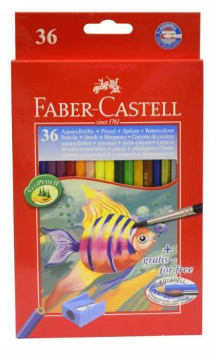 Faber Castell Akvarelové pastelky Faber Castell, 36ks 114437