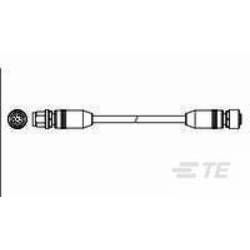 Připojovací kabel pro senzory - aktory TE Connectivity 2273115-4, 1 ks