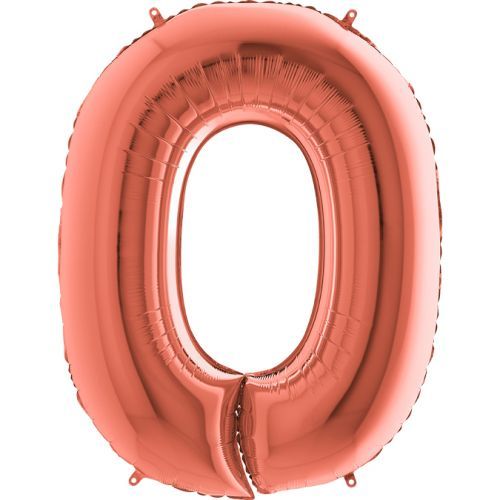 Balónek fóliový číslo 8 růžové zlato 102 cm