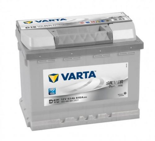 Autobaterie 63Ah Varta Silver Dynamic D15