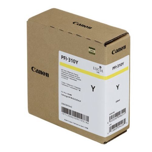 Canon originální ink PFI310Y, yellow, 330ml, 2362C001, Canon TX-2000, TX-3000, TX-4000